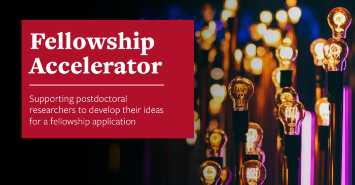 Fellowship Accelerator - Supporting postdoctoral researchers to develop their ideas for a fellowship application.